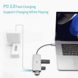RAPOO TYPE C MULTI FUNCTION ADAPTER | XD200C | Grey