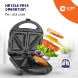 ORIENT SANDWICH MAKER | TOAST AND GRILL | SMCS75B2 | Black