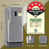 LG 201 L Direct Cool Single Door 5 Star Refrigerator | GL-D211CPZU | Shiny Steel