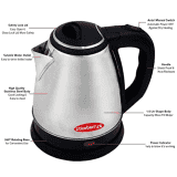 Blueberry’s ZESTO Electric Kettle | 1.5 L | 1500 Watt | Silver