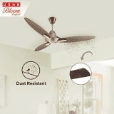 Usha Bloom Daffodil Goodbye Dust Ceiling Fan | 1250mm |  Sparkle Golden and Brown