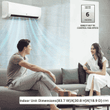 LG 1.5 Ton 3 Star DUAL Inverter Split AC | RSNQ18QNXE | white