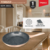 IMPEX Gem 2655 Forged Non Stick Fry Pan | 26 cm diameter | 1 L capacity | Multicolor