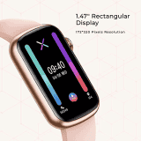 Fire-Boltt Dawn Girls Smartwatch | Rectangle 1.47" | Gold Dawn
