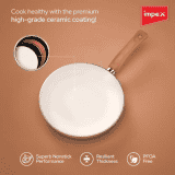IMPEX Pearl 2855 Non-stick Fry Pan | 28 cm diameter | 3.5 L capacity | Ceramic