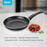 Onix Non Stick Fry Pan | OFP 2442 | 24 cm diameter with Lid | Aluminium