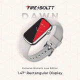 Fire-Boltt Dawn Girls Smartwatch | Rectangle 1.47" | Silver Dawn