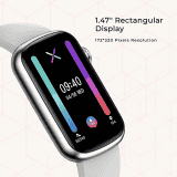 Fire-Boltt Dawn Girls Smartwatch | Rectangle 1.47" | Silver Dawn
