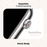 Fire-Boltt Dawn Girls Smartwatch | Rectangle 1.47" | Silver Dawn
