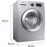 SAMSUNG WW66R22EK0S/TL Fully Automatic Front Load Washing Machine | 6.5 kg | Silver