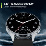 AMAZFIT POP 3R Smart Watch | 1.43" | Black Premium Strap