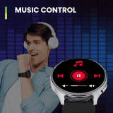 AMAZFIT POP 3R Smart Watch | 1.43" | Black Premium Strap