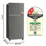 Godrej | RT EONALPHA 250B 25 RI JT ST | 234 L | 2 Star | Frost Free Inverter Double Door Refrigerator | Jet Steel