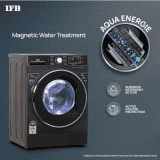 IFB |Senator MXS 8012 | 2X Power Steam, Hard Water Wash Fully Automatic Front Load Washing Machine with In-built Heater |  8 kg /5 Star  | Brown