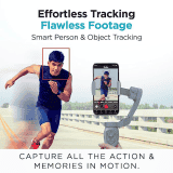 Qubo Handheld Gimbal from Hero Group | 3-Axis Smartphone Stabilizer with Attachable Tripod | Grey