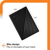 Western Digital WD 2TB My Passport Portable Hard Disk Drive | Compatible with Windows and Mac | Black