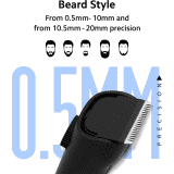 Mi by Xiaomi Beard Trimmer 2 C Trimmer | 90 min Runtime | 40 Length Settings | Black