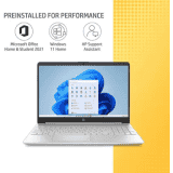 HP 15s Intel Core i3 11th Gen | 8 GB/512 GB SSD |15S-FR2515TU Thin and Light Laptop | Natural Silver