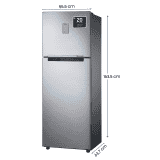 Samsung 256L 3 Star Digital Inverter Frost-Free Double Door Refrigerator | RT30C3433S9/HL | Refined Inox