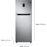 Samsung Double Door Convertible Refrigerator | 385 L | 2 star | Elegant Inox | RT42C5532S8/HL
