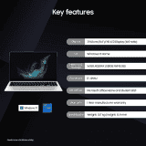 Samsung Galaxy Book2 NP750  FHD T&L Laptop | NP750XED-KC2IN | Intel 12th Gen core i7 | 16 GB/512 GB/Win 11/MSO 21/Backlit Keyboard/Fingerprint Reader | Silver | NP750XED-KC2IN
