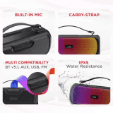 BOAT STONE SYMPHONY | BLUETOOTH SPEAKER | Midnight Black