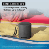 Sony Portable Bluetooth Speaker | 2.5 W | Black | SRS XB100