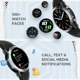 boAt Lunar Fit Smartwatch with Bluetooth Calling | 36.9mm | AMOLED Display/IP67 Water Resistant | Active Black Strap
