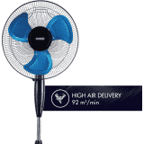 USHA Colossus Ultra High Speed 3 Blade Pedestal Fan | 400 mm | Blue