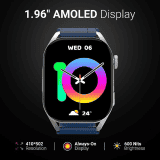 Fire-Boltt Emperor Bluetooth Calling Smartwatch | 1.96" | Silver Blue
