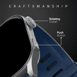 Fire-Boltt Emperor Bluetooth Calling Smartwatch | 1.96" | Silver Blue