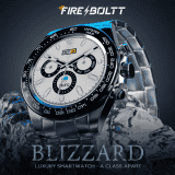 Fire-Boltt Blizzard Luxury watch with BT Calling Smartwatch | 1.28"| Gold Silver metal smart watch
