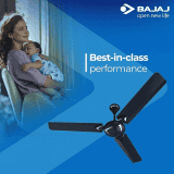 BAJAJ Glide 3 Blade Ceiling Fan | 1200 mm | Lemon Blue