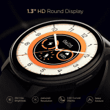 boAt Lunar Call Smartwatch with Bluetooth Calling | 32.5mm  | Active Black Strap