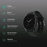 boAt Lunar Connect Plus Smartwatch| 36.32mm | Active Black