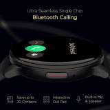 boAt Lunar Call Smartwatch with Bluetooth Calling | 32.5mm  | Active Black Strap