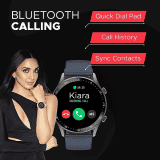 Fire-Boltt Smartwatch Brand Talk 2 Bluetooth Calling Smartwatch | Navy Blue