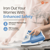 Orient Electric Fabrifeel Steam Iron | 1600 W  | White, Blue
