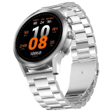 Fire-Boltt Infinity Luxe Vivid HD Round Display, Stainless Steel Luxury Smartwatch Bluetooth Calling |1.6” | Silver Smart watch