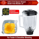USHA Trienergy Mixer Grinder | 800 W | 4 Jars | Blue, Black | TP800MX4
