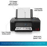 Canon Inktank Single Function Color Inkjet Printer | Black | G1730