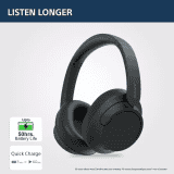 SONY Bluetooth Headset | Black | WH-CH720N