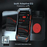 boAt  Airdopes Flex 454 ANC TWS Earbuds with Smart Features | 60HRS Playback Quad Mics ENx Tech | Zinc White