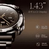 boAt Enigma X500 Smartwatch with Bluetooth Calling | AMOLED Display | IP68 Sweat Resistant | Classic Silver