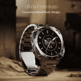 boAt Enigma X500 Smartwatch with Bluetooth Calling | AMOLED Display | IP68 Sweat Resistant | Classic Silver