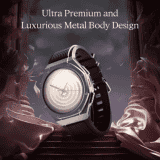 boAt Enigma X600 Smartwatch with Bluetooth Calling | AMOLED Display | IP68 Water Resistant | Jet Black Strap