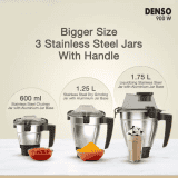 HAVELLS GHFMGEDK090 Denso 900 W Mixer Grinder | 3 Jars