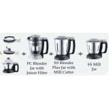 Panasonic Mixer Grinder | 4 Jars | Black | MX AE 475