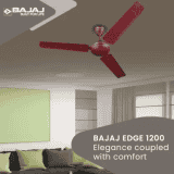 BAJAJ Edge Ceiling Fan | 1200 mm | 3 Blade | Brown