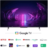 Vu The GloLED Series 4K Smart LED Google TV | 139 cm (55 Inch) | Grey